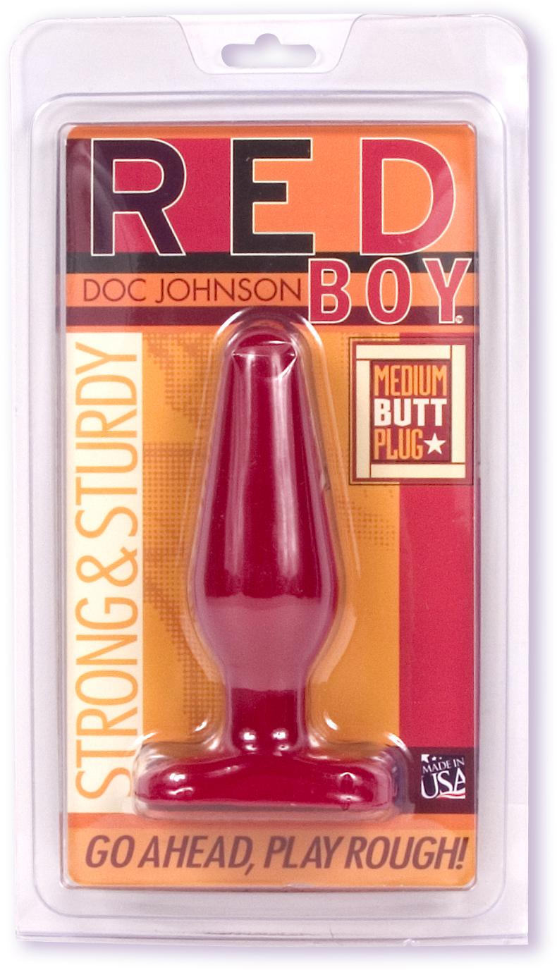 RED BOY MEDIUM BUTT PLUG 5IN - CD