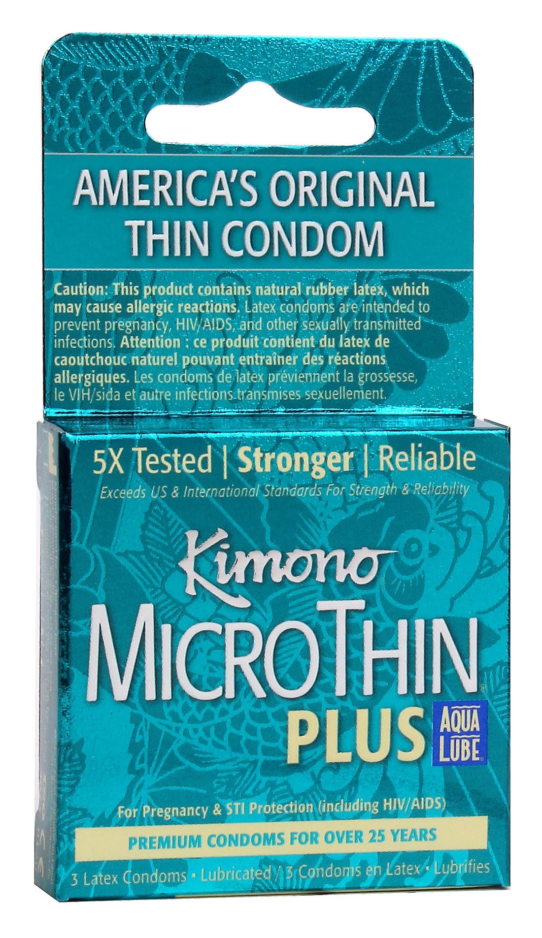 Kimono Microthin with Aqua Lube 3Pk