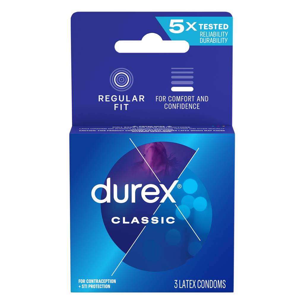 Durex Lubricated-3Pk
