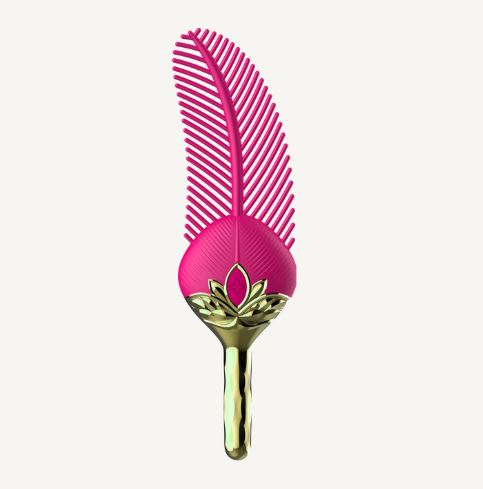 Cleo Feather Ticker Pink