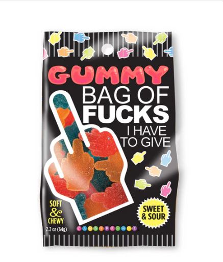 Bag Of Fucks I Have To Give Sour Gummy 2.2Oz