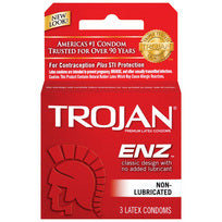 Trojan Enz Regular 3Pk(Non-Lube)