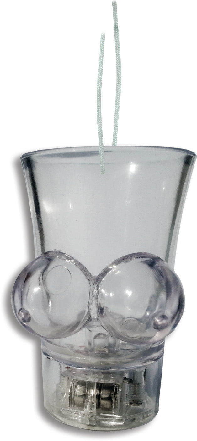 Light Up Boobie Shot Glass W/String