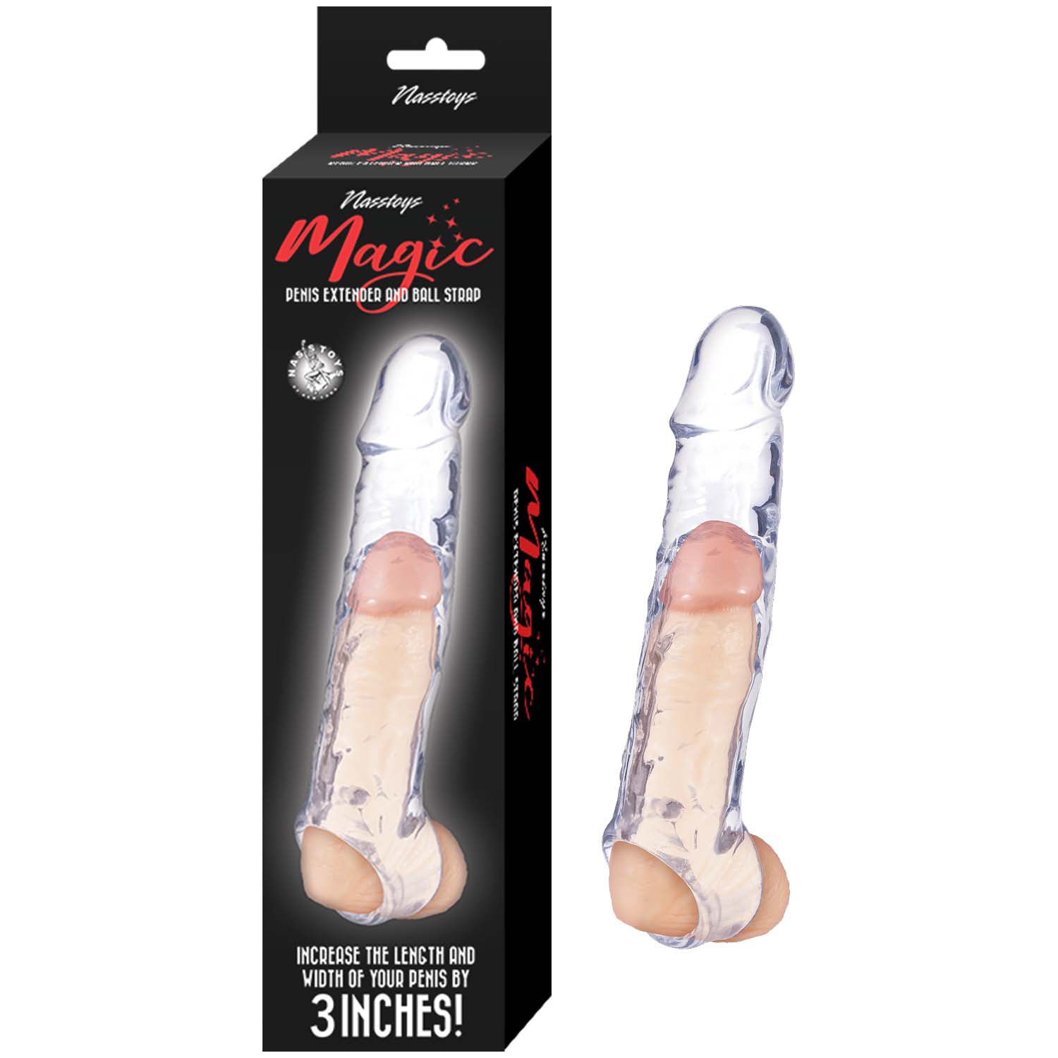 Magic Extender & Ball Strap 6.5In Clear