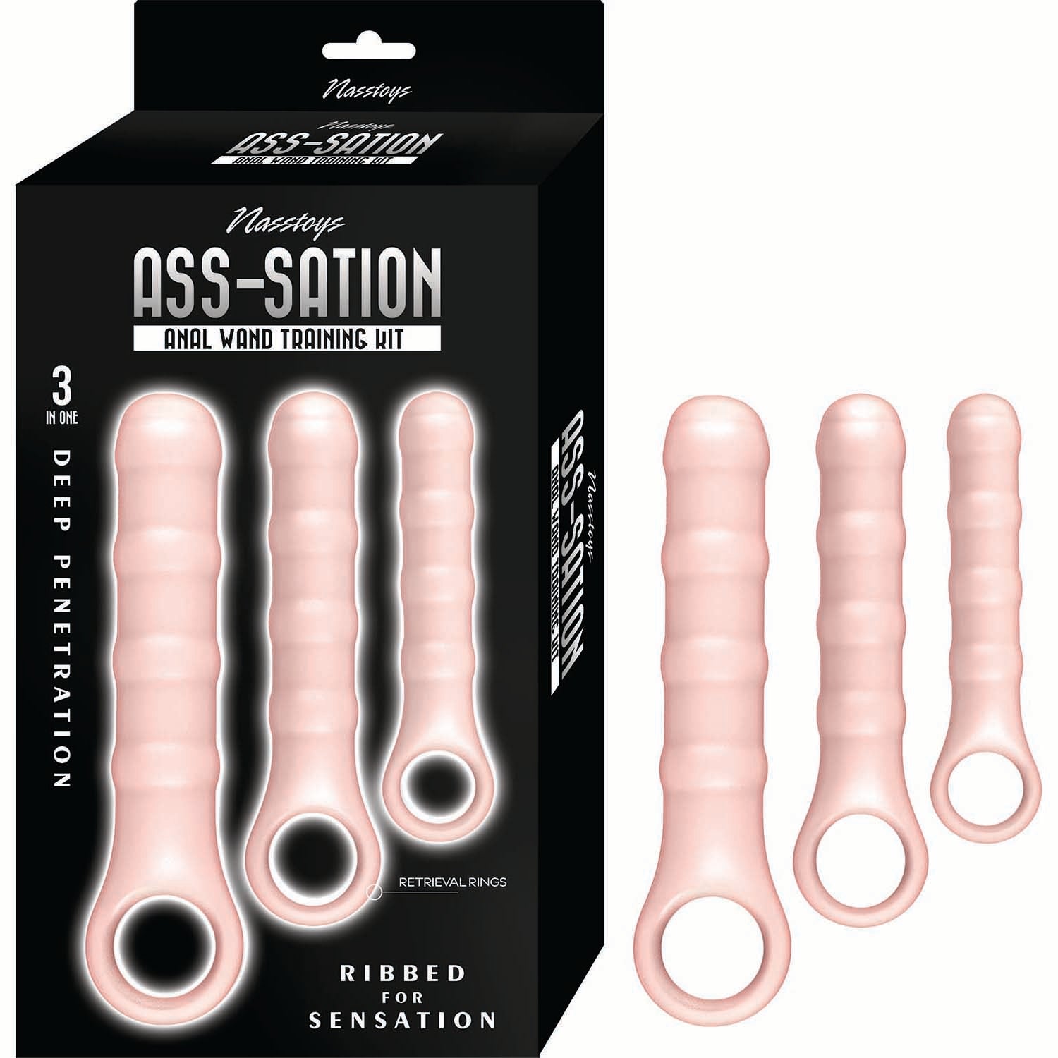 Ass-Nation Anal Wand Training Kit White