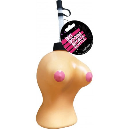 Big Boobie Sports Bottle 16Oz Flesh Color