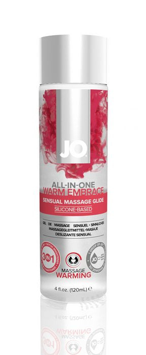 JO 4 oz All In One Warming Massage Glide