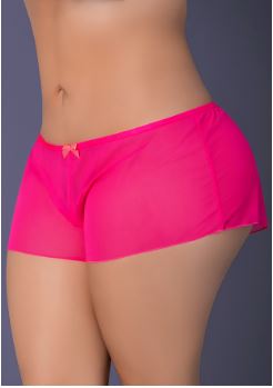 Pink Kink Flowy Boy Short Pink Glow 2Xl