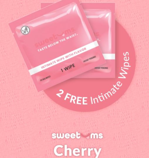 Sweetums Split Panty W/ Wipes Cherry L/xl