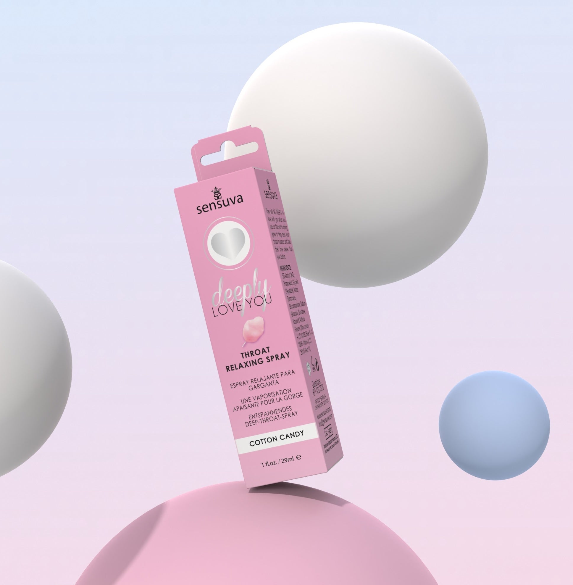 Deeply Love You Throat Spray Relaxing Cotton Candy 1 Fl oz