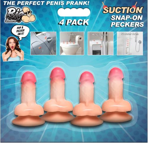 Big 4 Pk Suction Snap-On Peckers