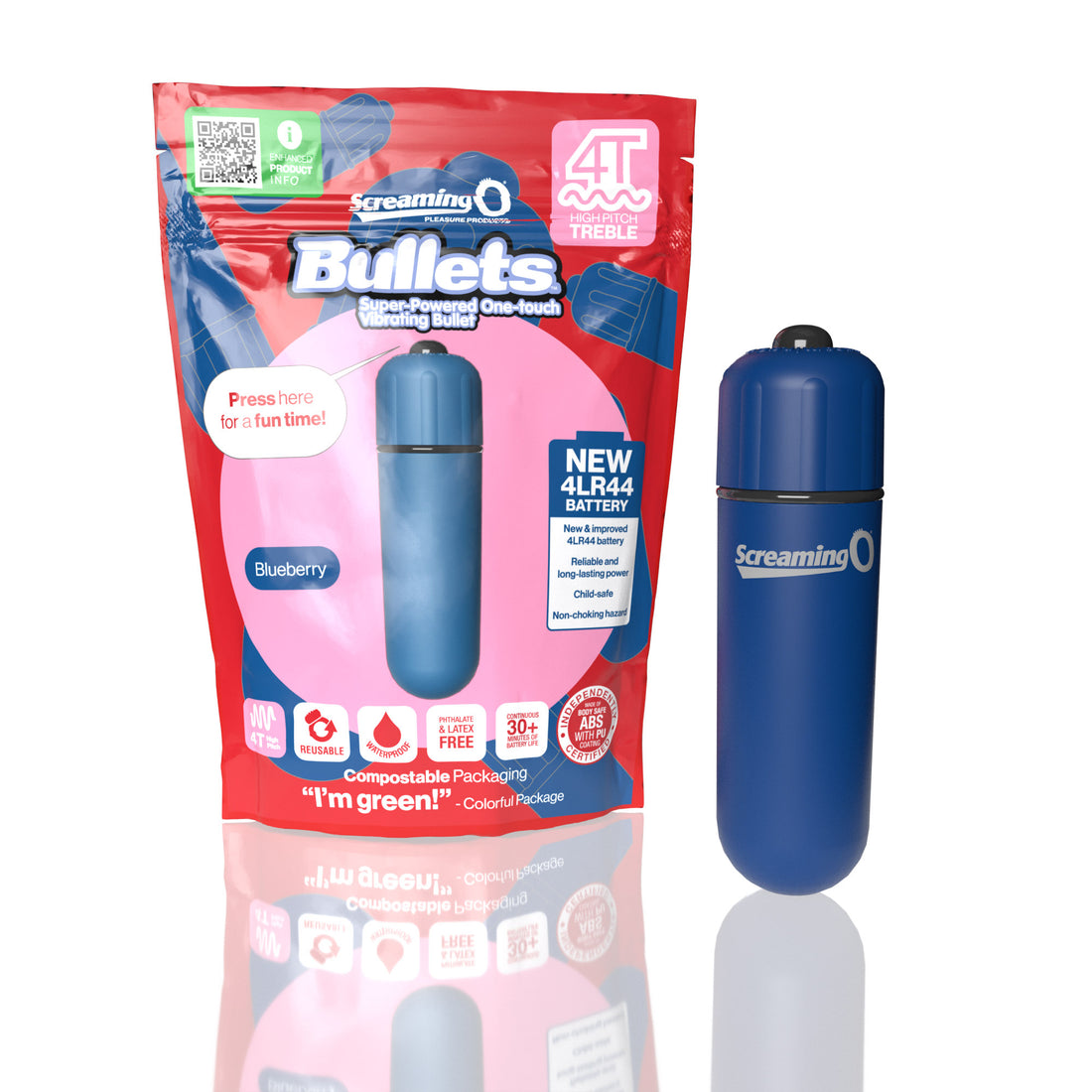 Screaming O 4T Bullet Blueberry (Treble)