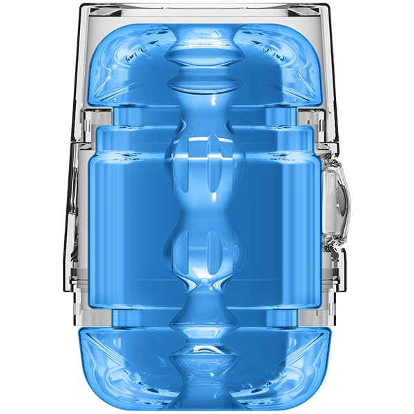 MAIN SQUEEZE POP OFF OPTIX CRYSTAL BLUE STROKER