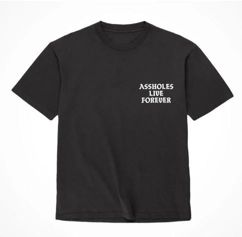 Assholes Live Forever Black & White - Large