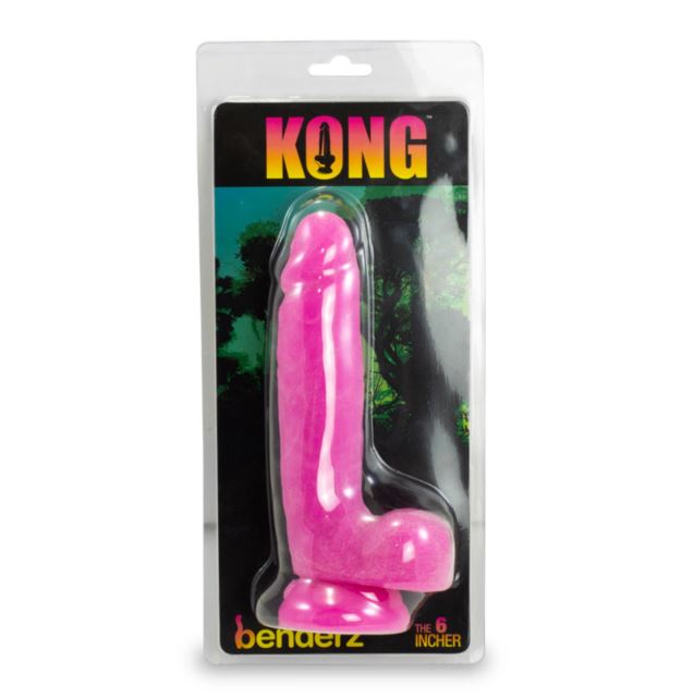 Kong Benderz Dual Density Dong 6In Pink