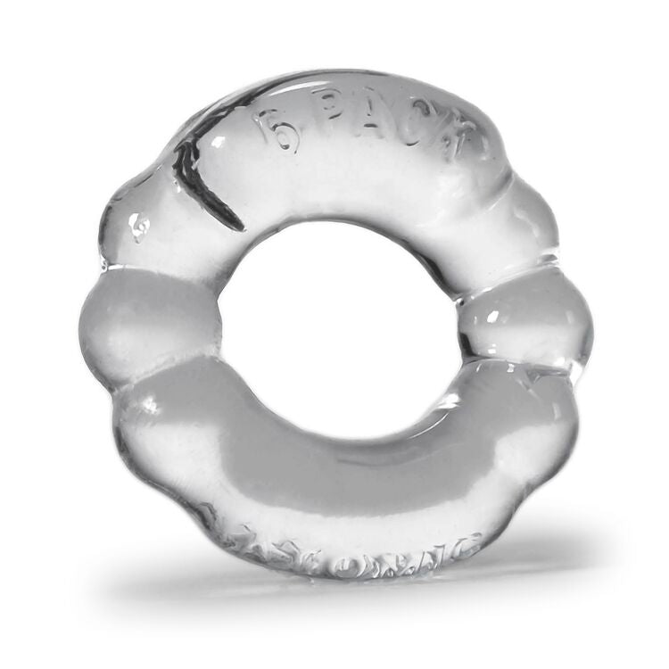 The Six Pack Cockring Clear (Net)
