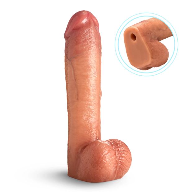 Cock Lock Dildo W/Balls 12 "