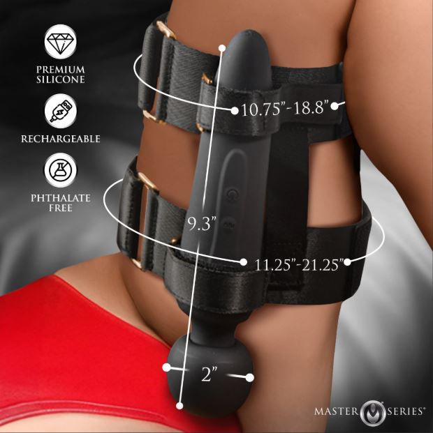 Master Forced Orgasm Thigh Strap Wand Set