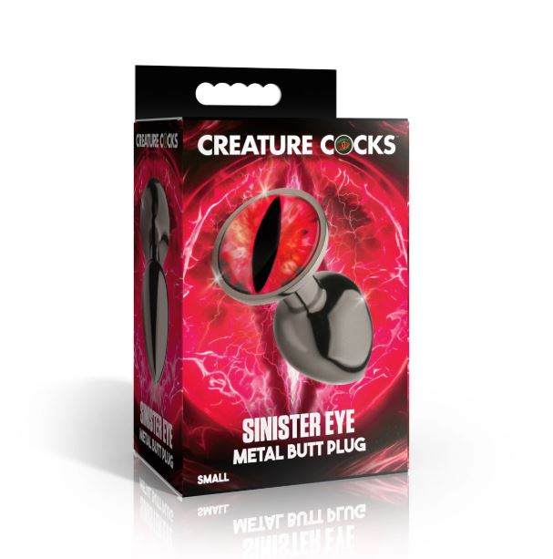 Creature Cock Sinister Eye Metal Butt Plug Small