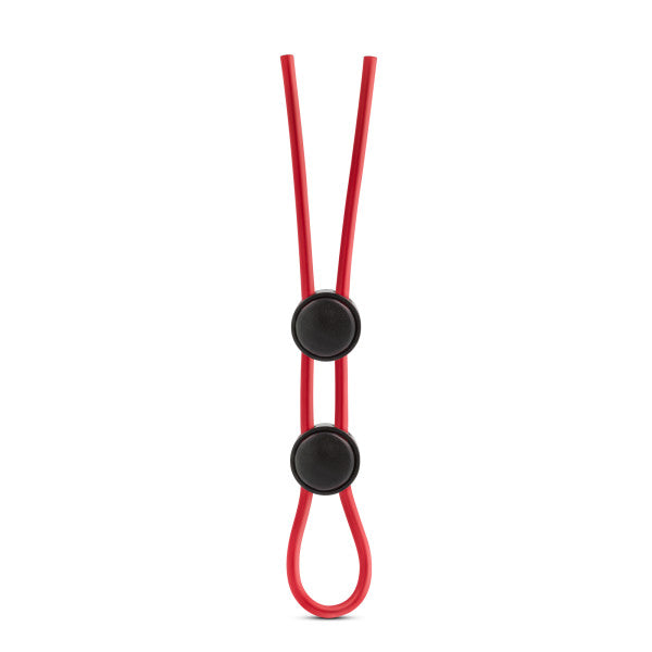 STAY HARD SILICONE DOUBLE LOOP COCK RING RED