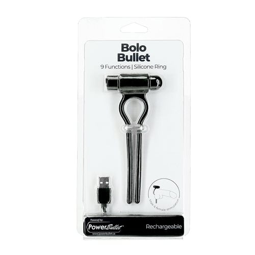 Power Bullet Bolo Penis Ring W/ 2.5In Mini Bullet