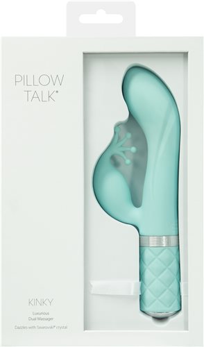 Pillow Talk Kinky Clitoral with Swarovski Crystal Teal