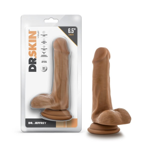 Dr. Skin Dr. Jeffrey 6.5IN Dildo with Balls Tan