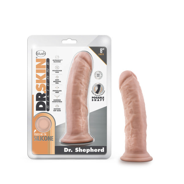 Dr Skin Dr Sheperd 8 in Dildo with Suction Vanilla