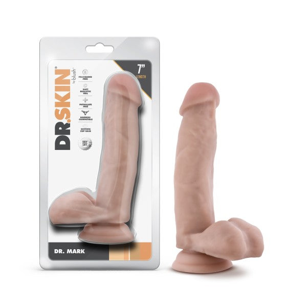 Dr. Skin Dr. Mark 7 in Dildo with Balls Beige