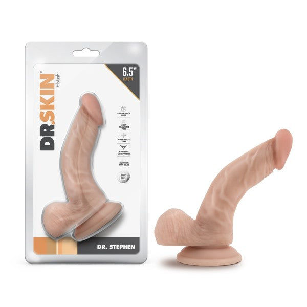 Dr. Skin Dr. Stephen 6.5IN Dildo with Balls Beige