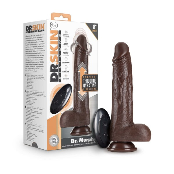 Dr Skin Dr Murphy 8 in Dildo Thrusting Chocolate