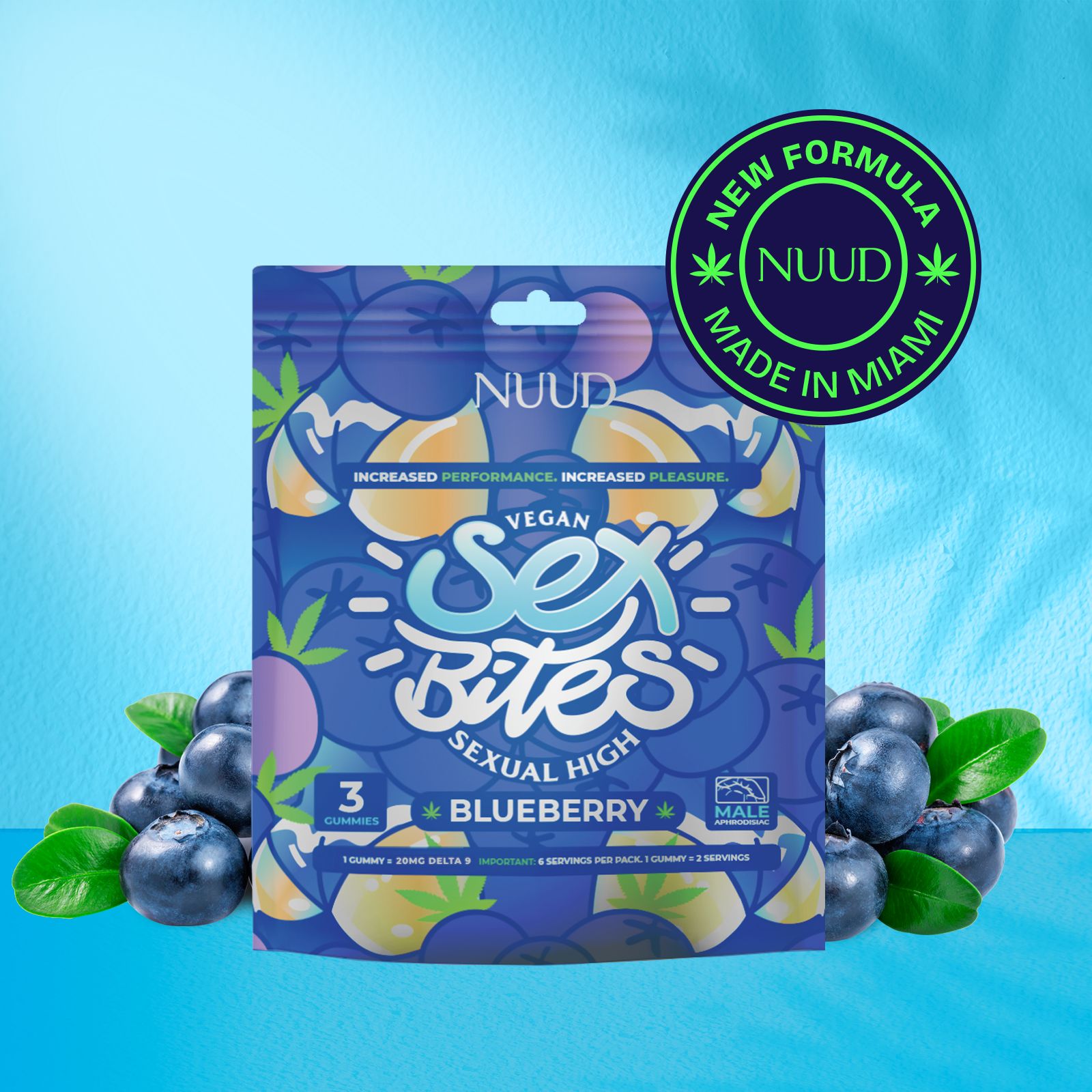 Sex Bites Blueberry Men'S Gummies