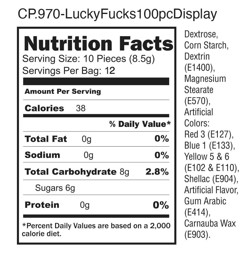 LUCKY F*CKS 3 OZ BAG