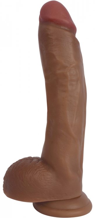 Jock Bareskin 9In Latte Dildo W/ Balls