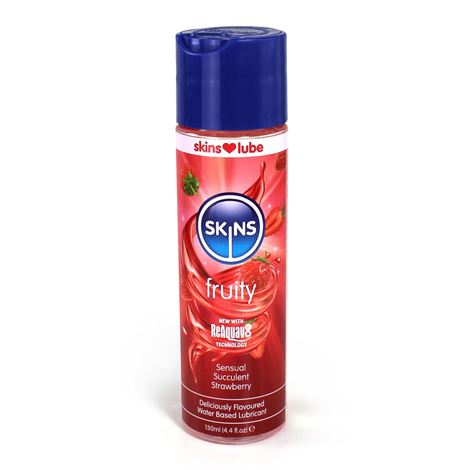 Skins Strawberry Water Based Lubricant 4.4 oz