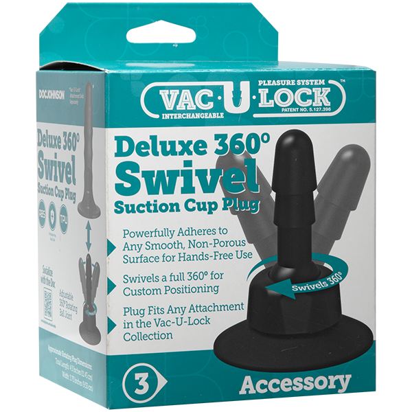 Vac-U-Lock Deluxe 360 Swivel Suction Cup Plug
