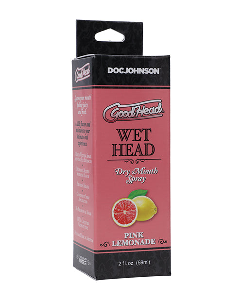 Goodhead Wet Head Dry Mouth Spray Pink Lemonade 2 oz