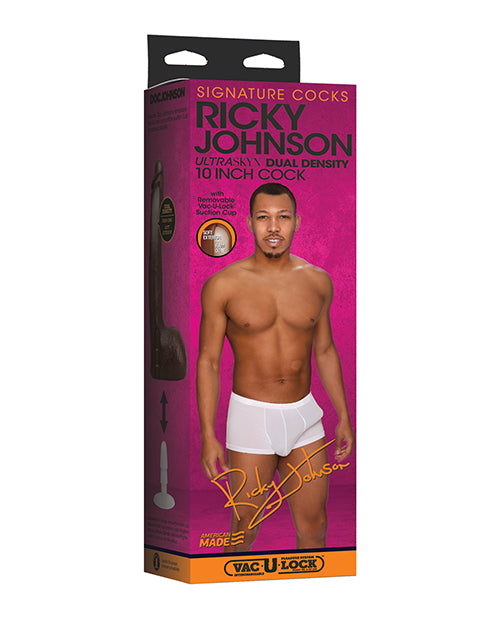 Signature Cocks Ricky Johnson 10In W/ Removeable Vac-U-Lock Suction Cup