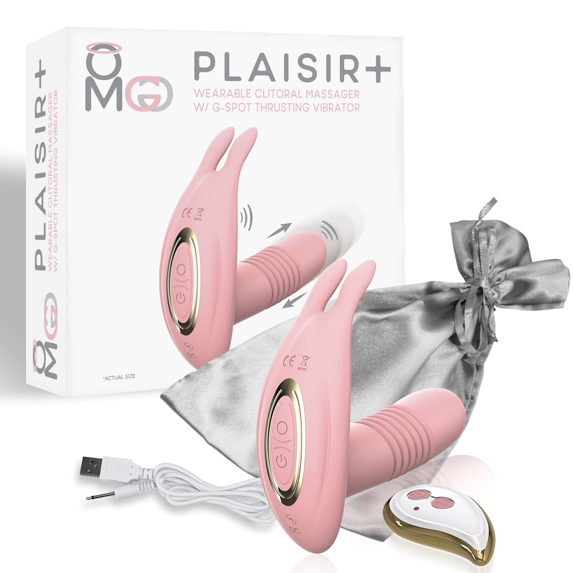 Omg G-Spot Vibrating Thruster Pastel Pink