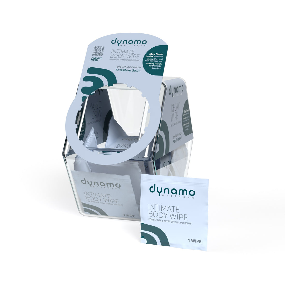 Screaming O Dynamo Wellness Intimate Body Wipes 100Pc Bowl