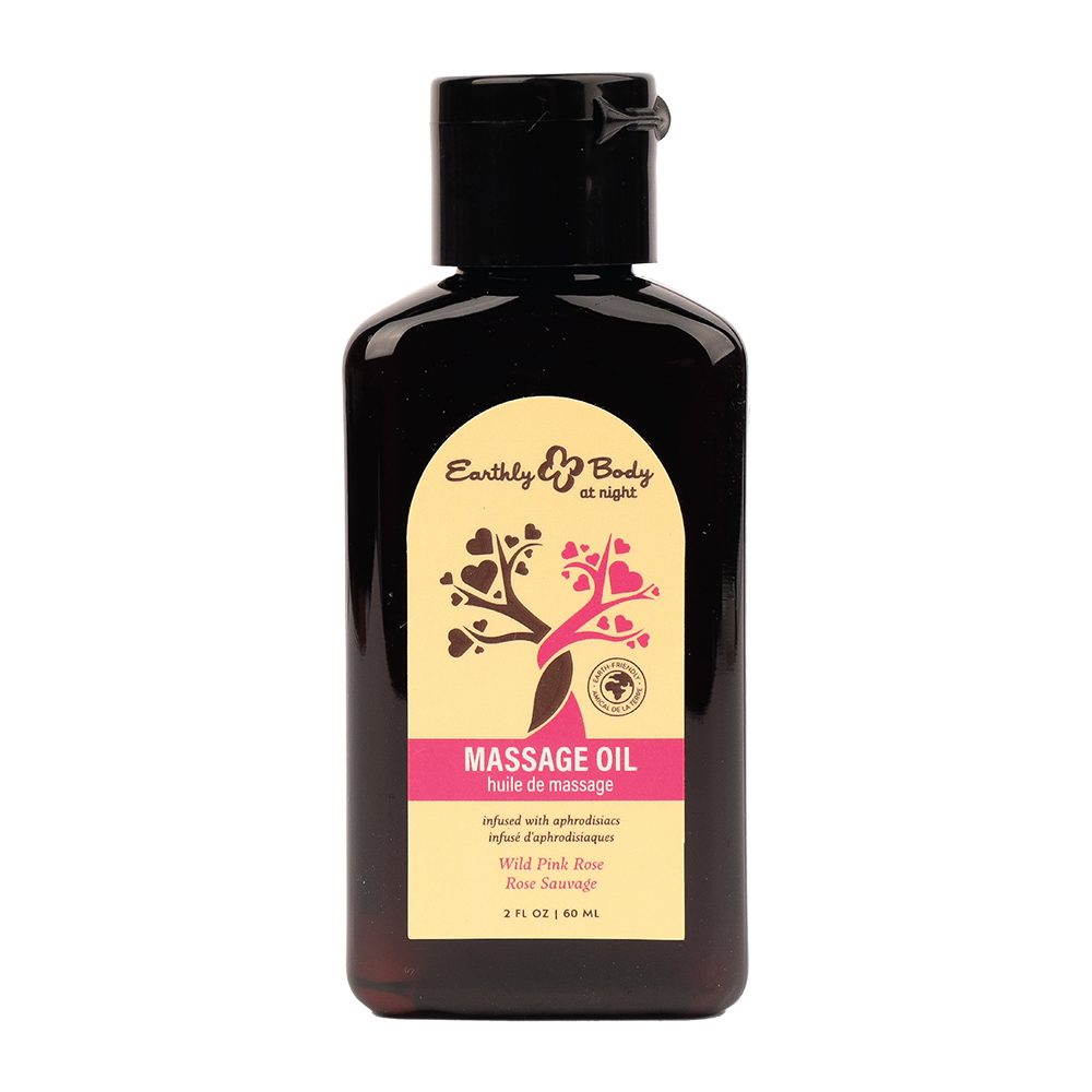 Hemp Seed By Night Massage Oil Aphrodisiac Collection Wild Pink Rose 2Oz