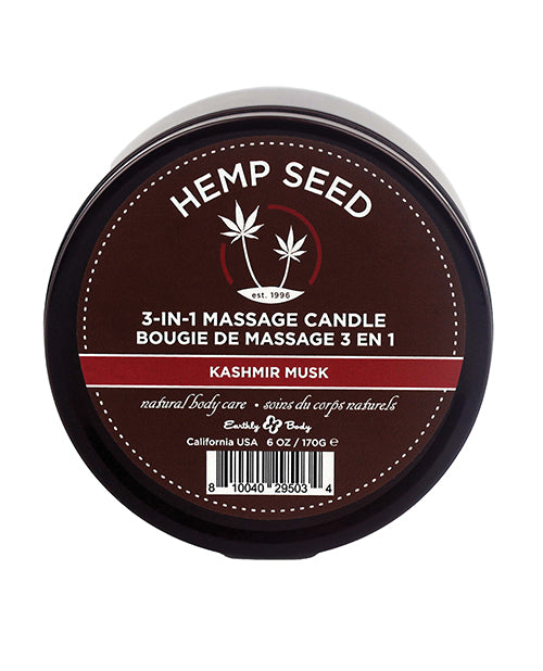 Hemp Seed 3-In-1 Candle Kashmir Musk 6Oz
