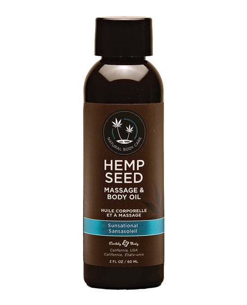 Hemp Seed Massage Oil Sunsational 2 oz