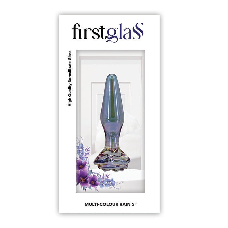 First Glass Rain Butt Plug S