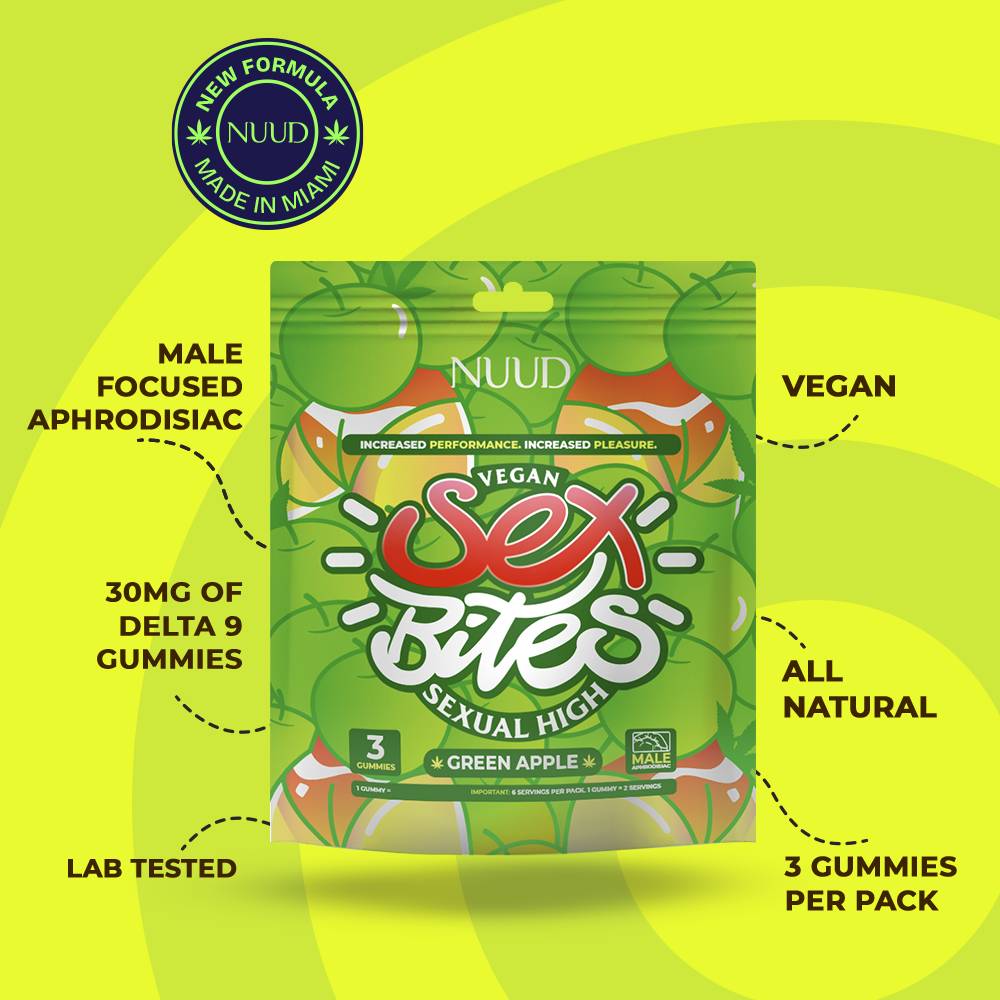 Sex Bites Green Apple Men'S Gummies