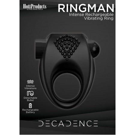 (Wd) Decadence Ringman Vibrati Cock Ring