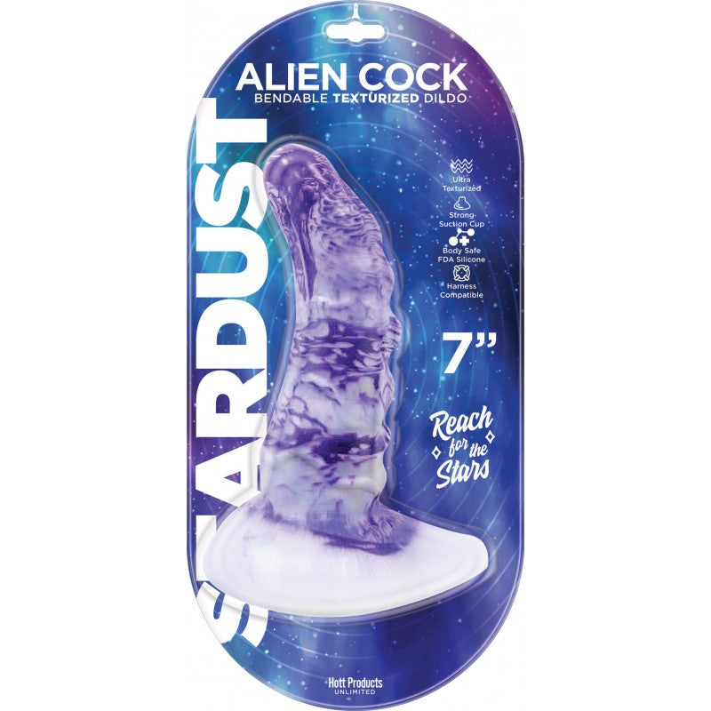 Stardust Alien Cock Silicone Textured Dildo 7In