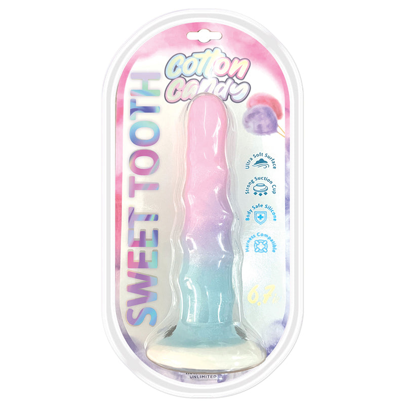 Cotton Candy Sweet Tooth 6.7In Silicone Dildo