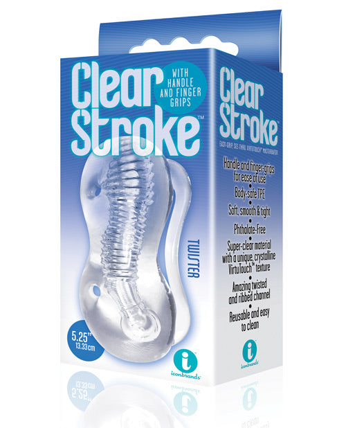 The 9S Clear Stroke Twister Masturbator