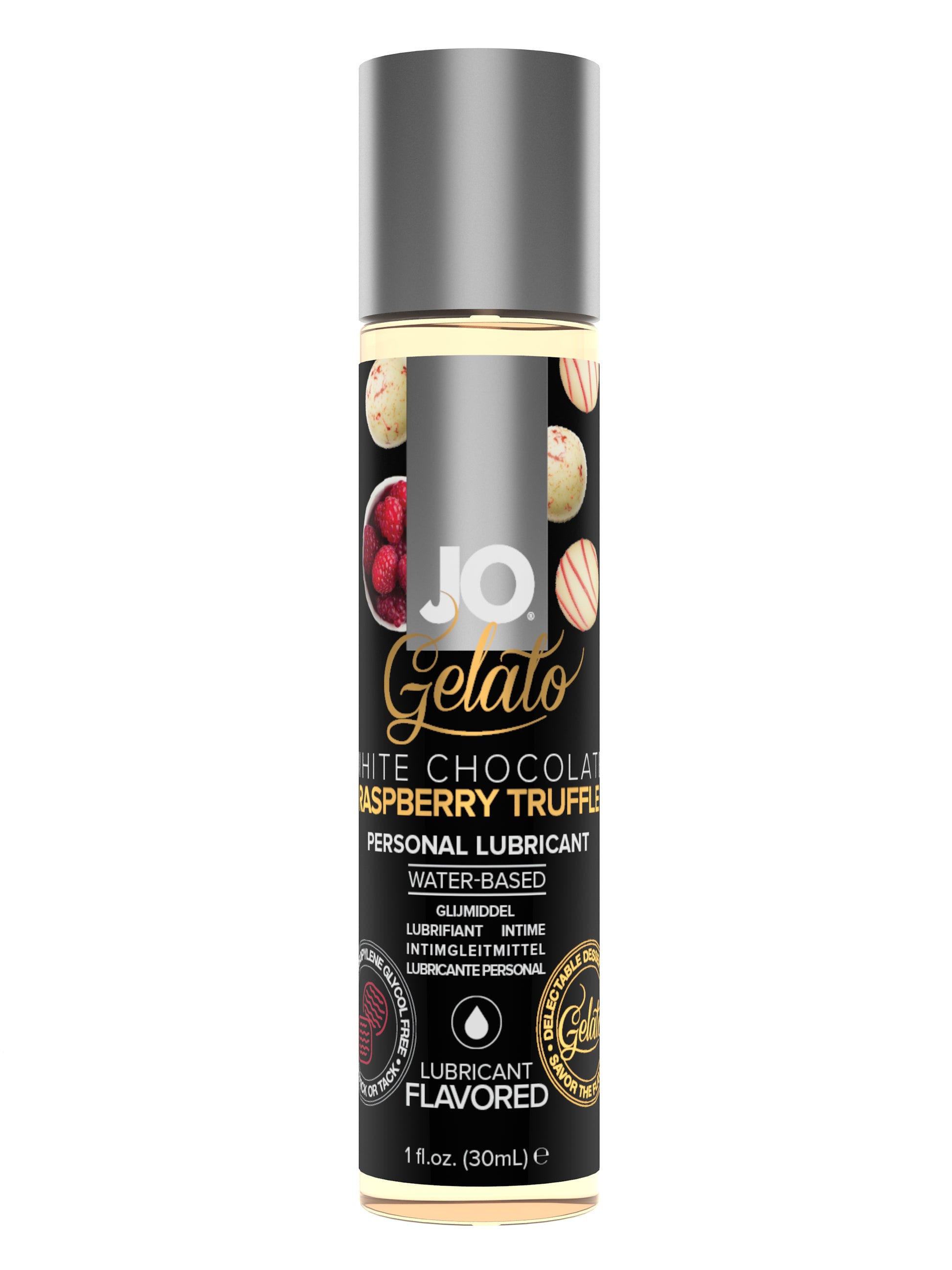 JO Gelato White Chocolate Raspberry Truffle Water Based Lube 1 oz